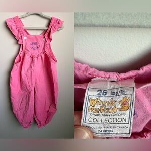 Winnie the Pooh Pink Kids Overalls
